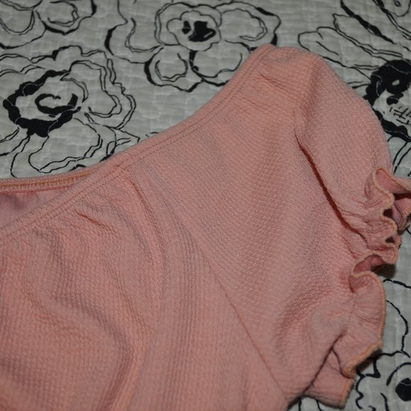 Button Up Peasant Crop Top - Picture 5 of 5